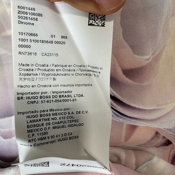 Boss Hugo Floral Rose Print Dress - Picture 15 of 16